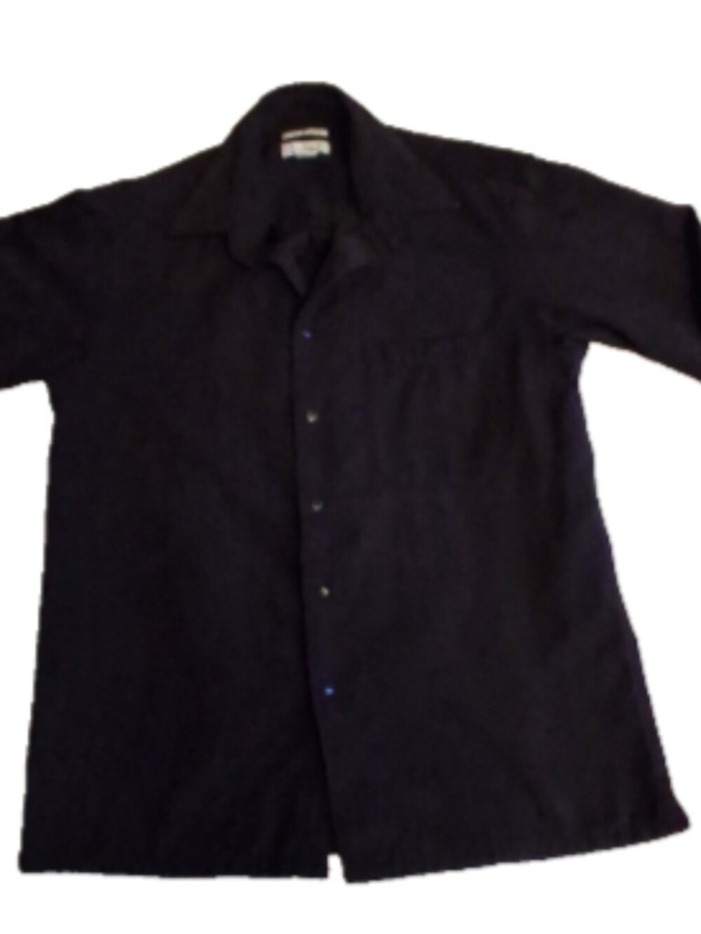 Ron Chereskin Shirt Mens M Black Sueded Luxe Button Pockets Long Sleeve Shirt - Picture 1 of 8